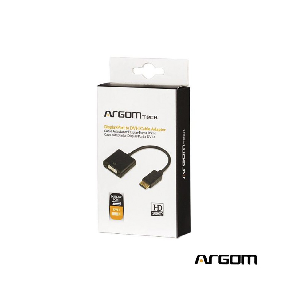 CABLE ADAPTADOR ARGOM DISPLAY PORT A DVI-I 6"/15CM ARG-CB-1322