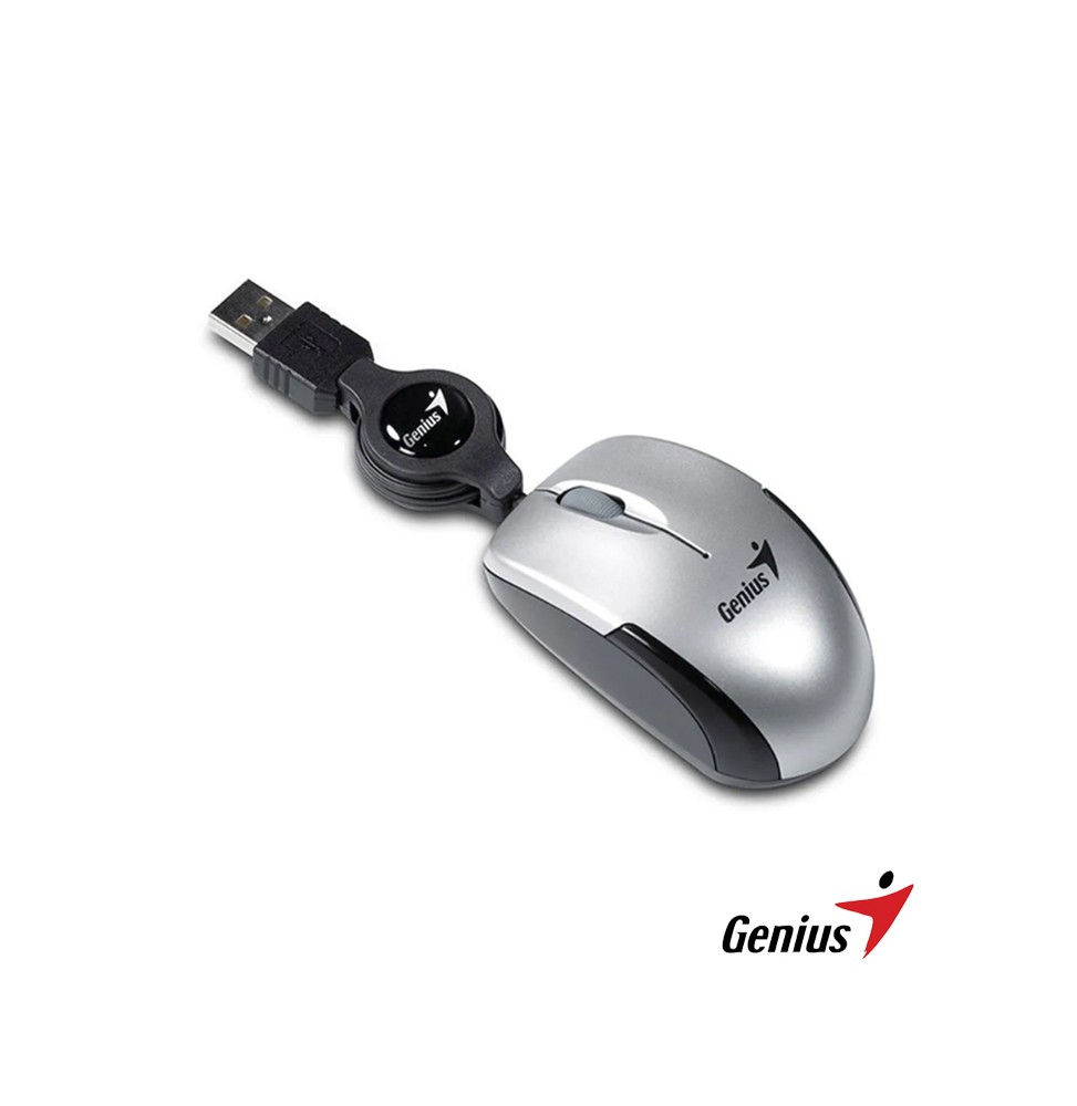 Mouse GENIUS Micro Traveler USB Cable Retráctil