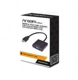 CABLE ADAPTADOR ARGOM HDMI A VGA ARG-CB-0055