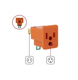 ADAPTADOR GENERAL ELECTRIC, Polarizado a Tierra, 2-Pack 14404