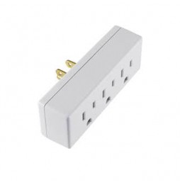 ADAPTADOR GENERAL ELECTRIC DE PARED CON EXTENSION DE 3 SALIDAS, 52203