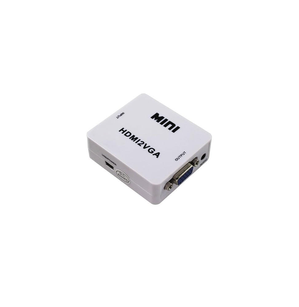 Adaptador Convertidor con Audio HDMI2VGA UP 1080P