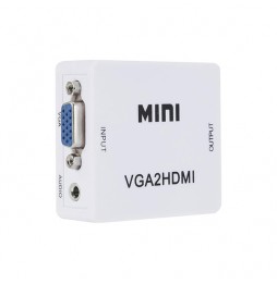 Adaptador Convertidor de vídeo VGA2HDMI UP 1080P