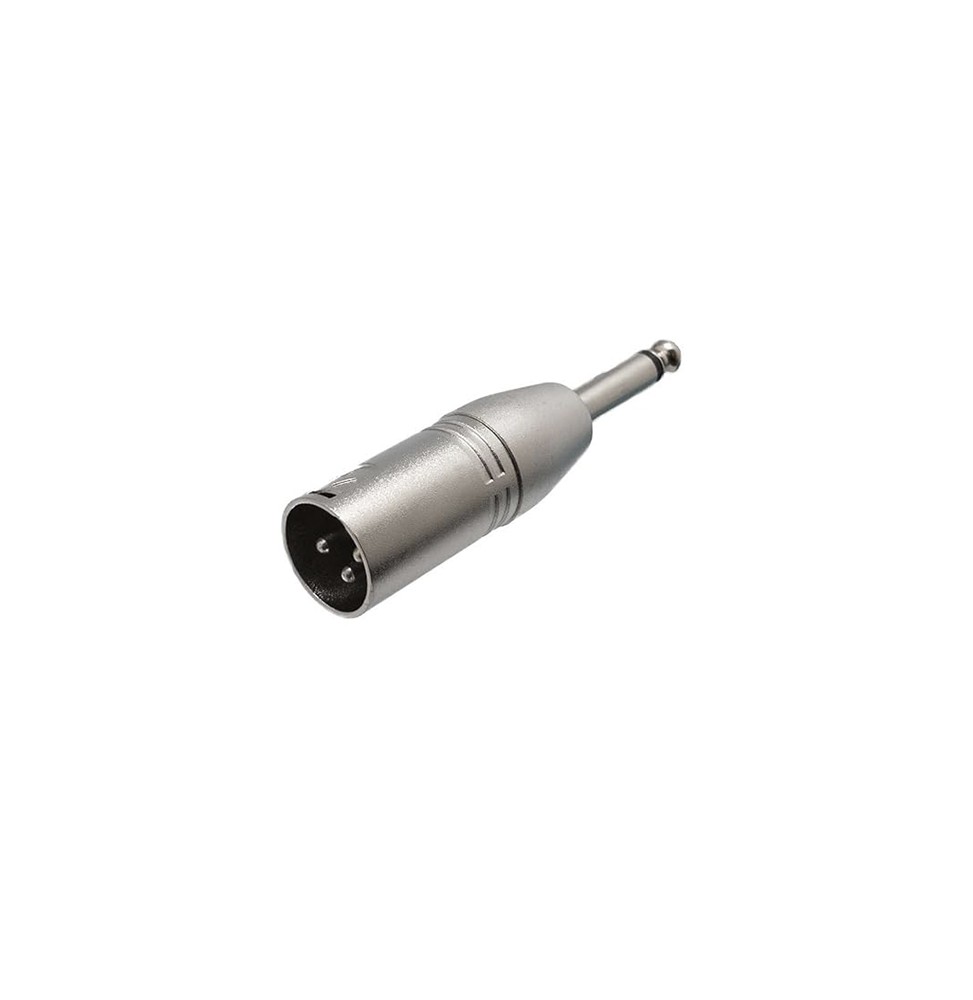 ADAPTADOR XLR Mono 3 Pin Macho - Jack 6.35 Macho