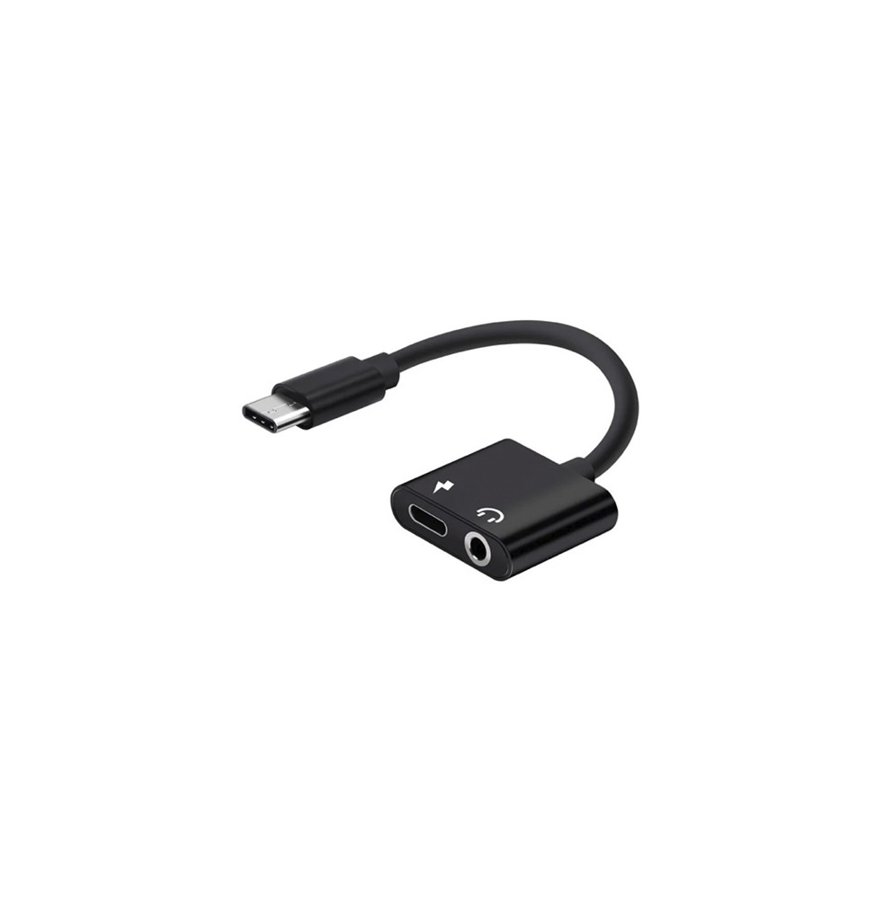 Adaptador Tipo C a jack 3.5 + puerto de Carga ZO-ATPC-AP
