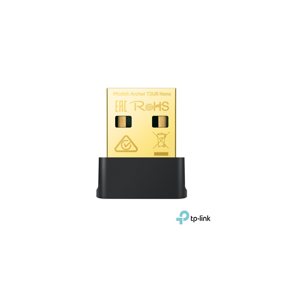 Adaptador Tp-Link Archer T2UB Nano AC600 USB con Wi-Fi 5 y Bluetooth 4.2