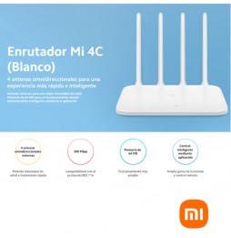 Router Xiaomi Mi 4C R4CM 2.4Ghz 4 Antenas 300 Mbps