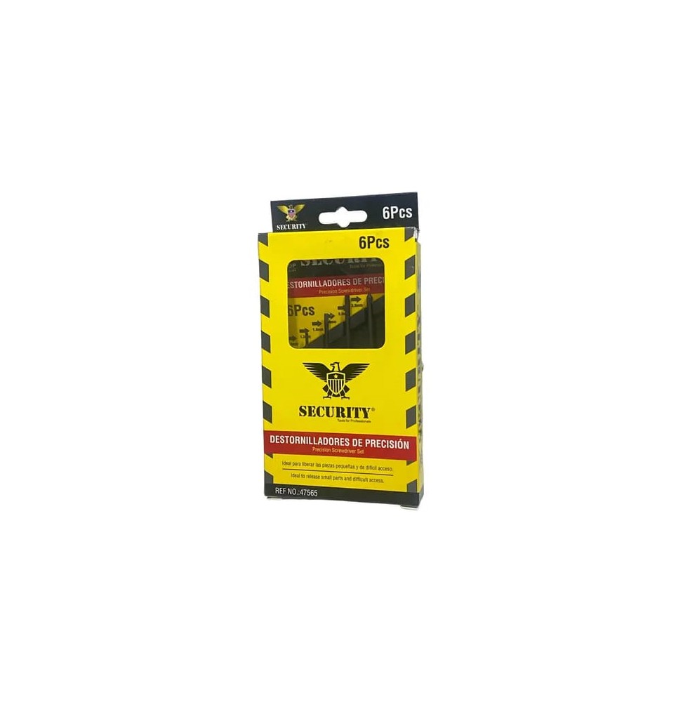 Juego de Desatornilladores de Precisión 6 piezas SECURITY 47565