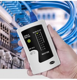 Probador de cables de red RJ45 y RJ11