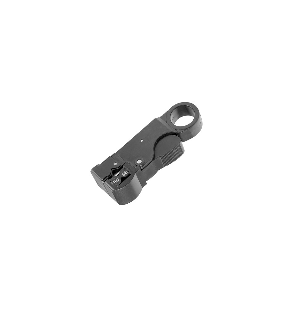 Pelacables coaxial rotatorio de 2 cuchillas NETcom HeER-10120