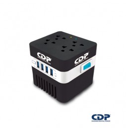 Regulador de Voltaje CDP 600VA/300W 4 Salidas / 4 USB RU-AVR604