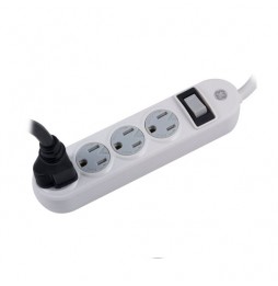 Regleta General Electric 4 Tomas 1.5ft Cable blanco 14837 GE
