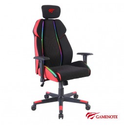 Silla HAVIT Gamer GC938 RGB NEGRO CON ROJO
