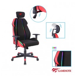 Silla HAVIT Gamer GC938 RGB NEGRO CON ROJO