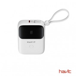 Batería Backup HAVIT PB5215 - 10,000 mAh BLANCO