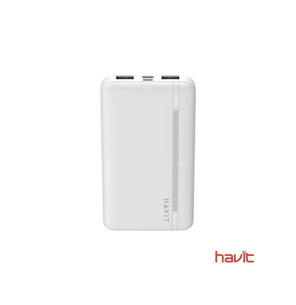 Batería Backup HAVIT PB89 - 10,000 mAh BLANCO