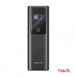 Batería externa HAVIT PB50 de 27000 mAh para portátil con pantalla inteligente