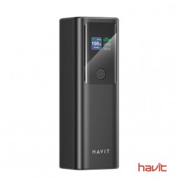 Batería externa HAVIT PB50 de 27000 mAh para portátil con pantalla inteligente