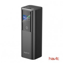 Batería externa HAVIT PB50 de 27000 mAh para portátil con pantalla inteligente