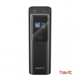Batería externa HAVIT PB50 de 27000 mAh para portátil con pantalla inteligente