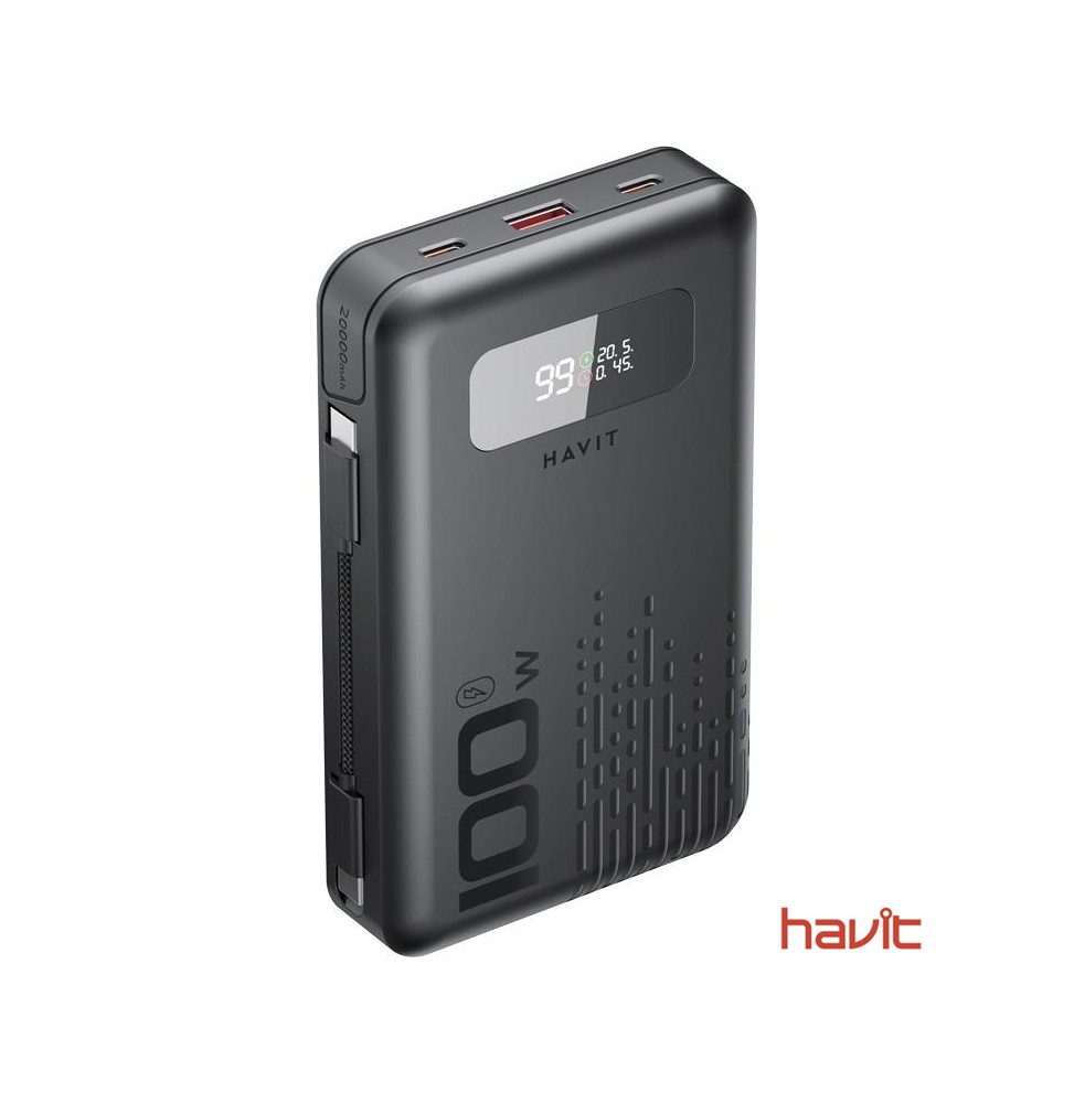 Batería Backup HAVIT PB5212 - 20,000 mAh - 100W