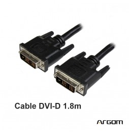 Cable ARGOM DVI-D a DVI-D M/M - 1,8 m ARG-CB-1301 - A00465