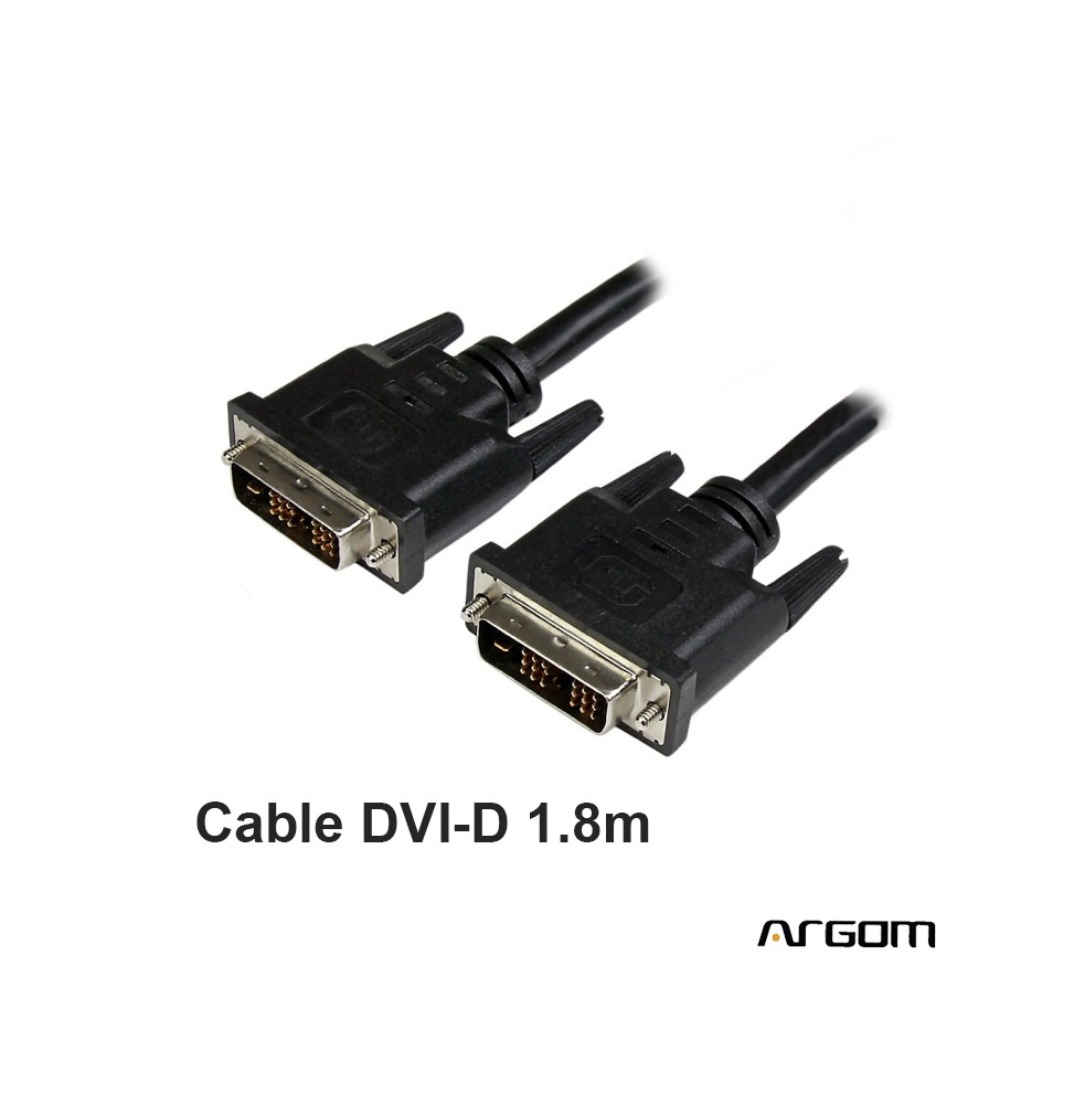 Cable ARGOM DVI-D a DVI-D M/M - 1,8 m ARG-CB-1301 - A00465