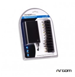 Cargador Universal ARGOM delgado para portátil de 90 W con detección automática