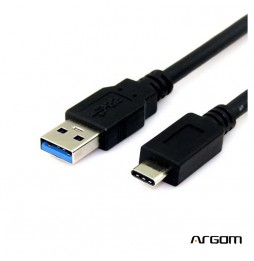 Cable ARGOM Tipo-C a Tipo-A USB 3.0 de 1 METROARG-CB-0041 - A00171