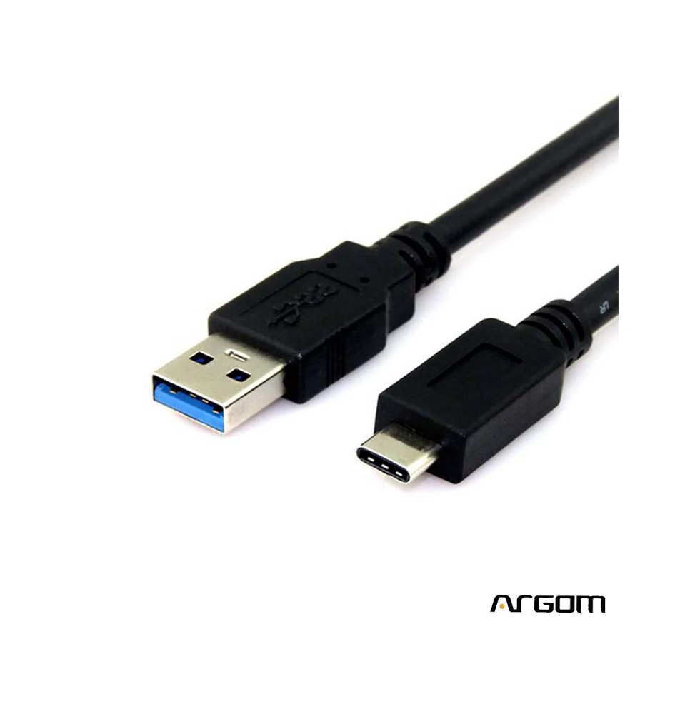 Cable ARGOM Tipo-C a Tipo-A USB 3.0 de 1 METROARG-CB-0041 - A00171