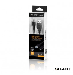 Cable ARGOM Tipo-C a Tipo-A USB 3.0 de 1 METROARG-CB-0041 - A00171