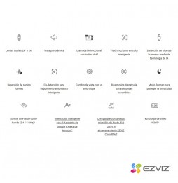 Cámara EZVIZ H7C WiFi Panorámica doble lente 4MP+4MP