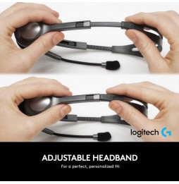 Audífonos Logitech H111 Jack 3,5 mm Stereo - Micrófono - Negro