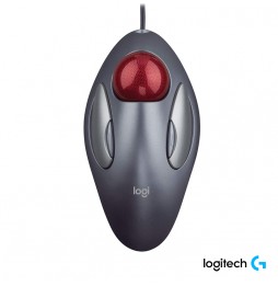 Mouse Logitech TRACKMAN USB PLATEADO