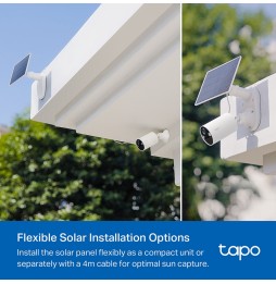 Cámara Tp-Link Tapo C410KIT de Vigilancia Wi-Fi Solar con Batería Recargable y Detección IA