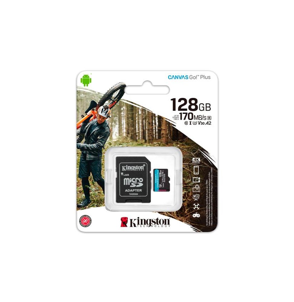 MEMORIA MICRO SD KINGSTON DE 128 GB 170 MB/S