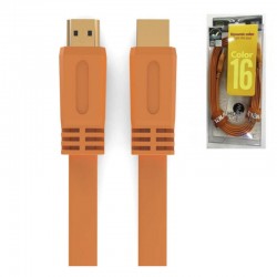 Cable HAVIT HDMI 1.5M COLORES PLANO NARANJA