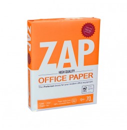 Zap papel resma blancura 97% caja 10 und 8.5 X...