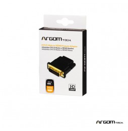 ADAPTADOR ARGOM Tech DVI-D Macho a HDMI Hembra