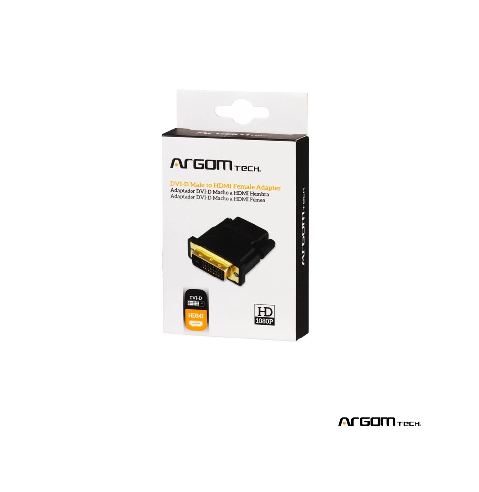 ADAPTADOR ARGOM Tech DVI-D Macho a HDMI Hembra
