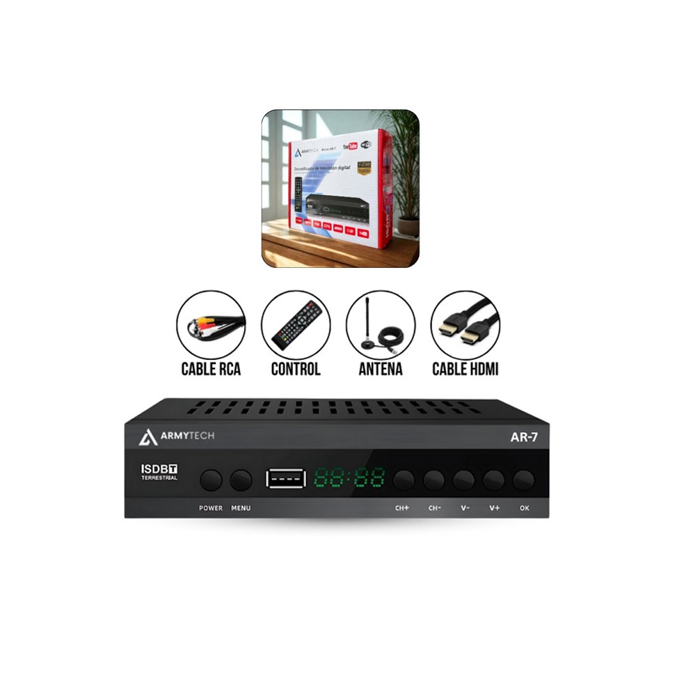 Decodificador de televisión digital ISDBT