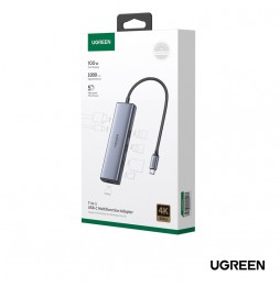 ADAPTADOR MULTIFUNCION USB-C 6 en 1 de UGREEN.