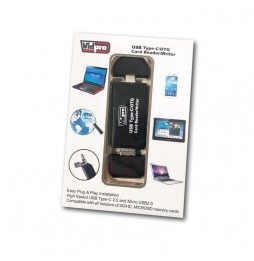 LECTOR - ESCRITOR DE TARJETAS USB Tipo-C/OTG