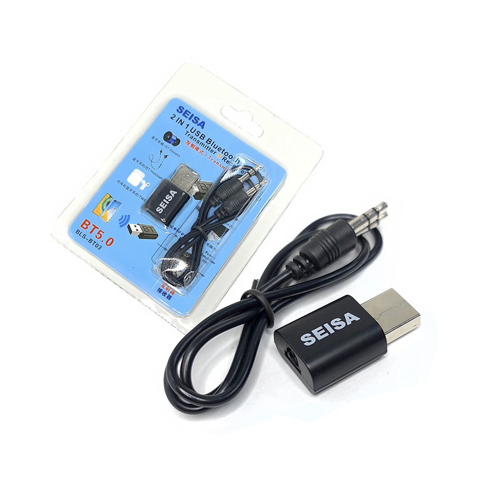 ADAPTADOR TRASMISOR RECEPTOR DE AUDIO BLUETOOTH 2 en 1