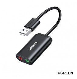 ADAPTADOR DE SONIDO ESTEREO EXTERNO UGREEN USB...