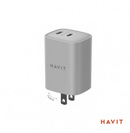 CARGADOR DOBLE PUERTO C Havit UC45W