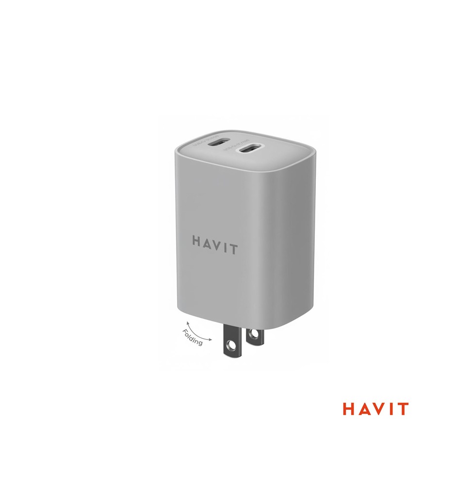 CARGADOR DOBLE PUERTO C Havit UC45W