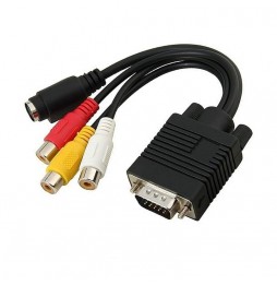 ADAPTADOR CONVERSOR de VGA a RCA/S-Video.