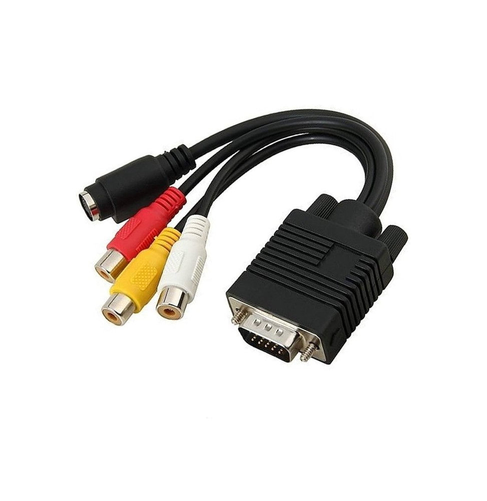 ADAPTADOR CONVERSOR de VGA a RCA/S-Video.