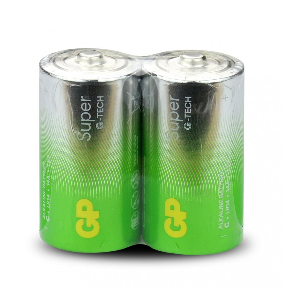 BATERIA ALCALINA GP Super de tamaño D (LR20).